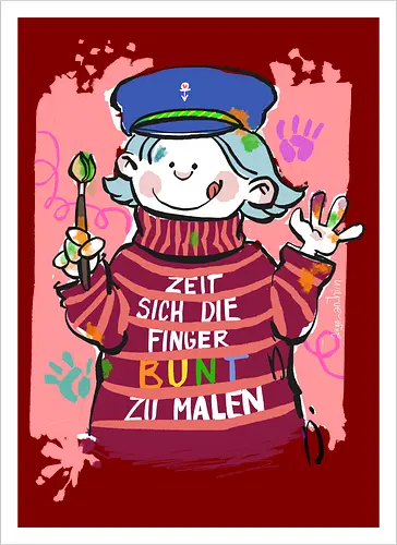 Zeit sich die Finger bunt zu malen