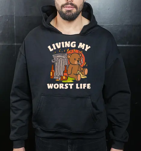 Living My Worst Life Bear Artwork