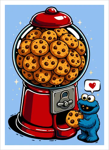 Gumball Cookies