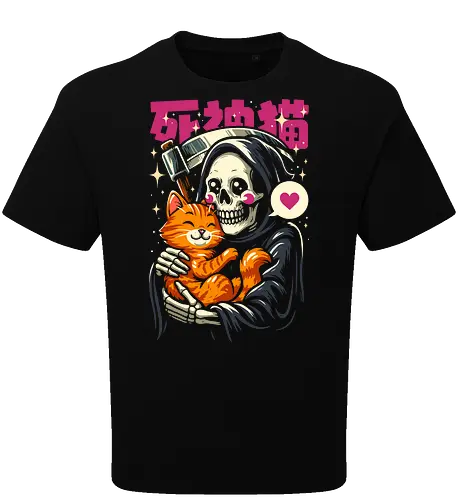 Grim Reaper Loves Cute Cat