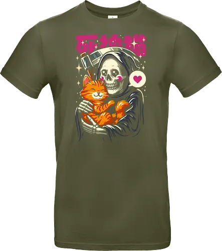 Grim Reaper Loves Cute Cat