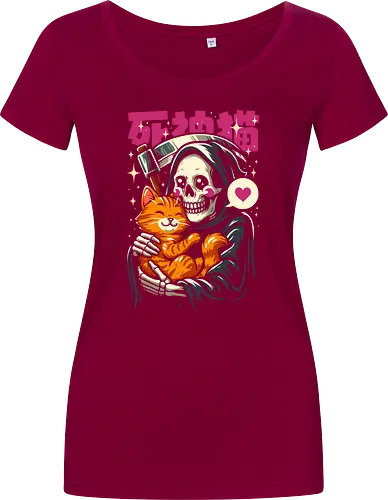 Grim Reaper Loves Cute Cat