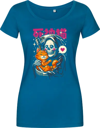 Grim Reaper Loves Cute Cat