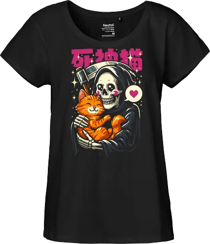 Grim Reaper Loves Cute Cat