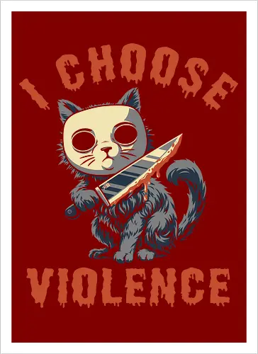 Halloween Cat - I Choose Violence