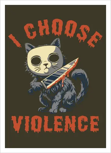 Halloween Cat - I Choose Violence