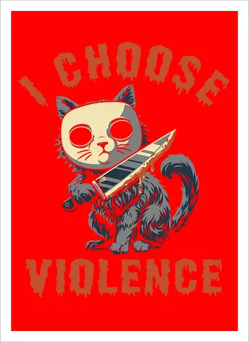 Halloween Cat - I Choose Violence