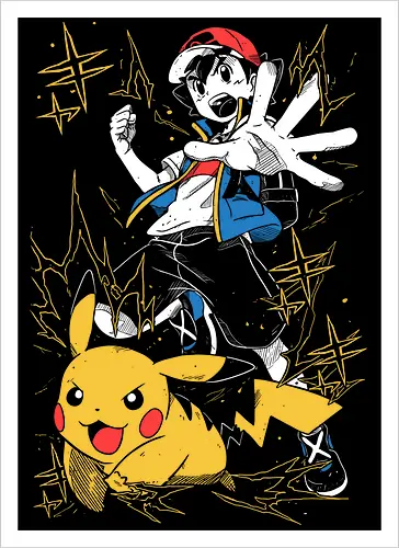 Ash Ketchum And Mouse - Pocket