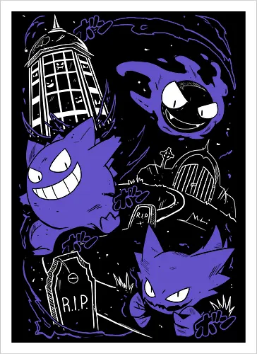 Ghost, Gastly & Haunter - Pocket
