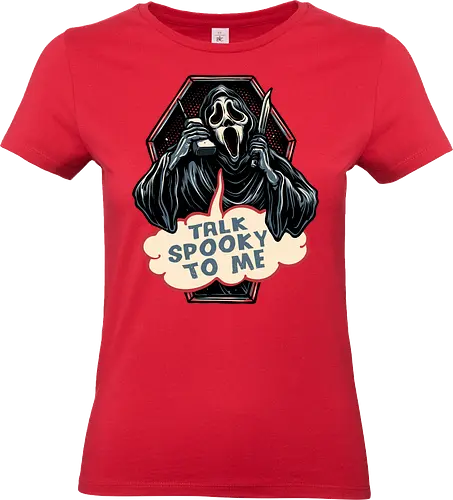 Talk Spooky to me - Horror, Halloween, horror movies, villain, classic horror, funny, humor, spooky, ghost - Standard T-Shirt (Women)