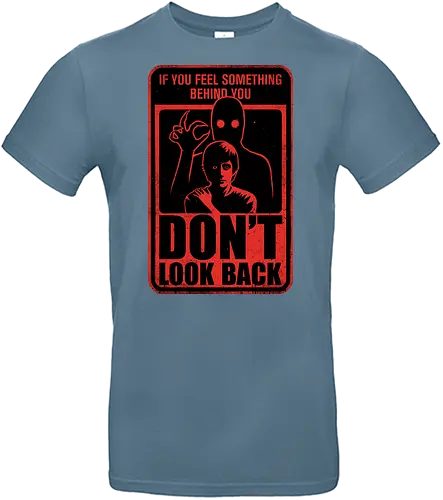 Horror Signs Creature Following - scary, cool, awesome, horror, horror stories, creepy, horror movies, books, spooky season, Halloween, creepypastas, shadow creature, shadow figure, smile, demon, spirit, shadow person, dead, ghost, sign, follow - Standard T-Shirt
