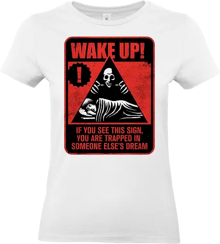 Horror Signs Dream Creatures - scary, cool, shadow creature, shadow figure, smile, awesome, horror, horror stories, creepy, horror movies, books, spooky season, Halloween, creepypastas, demon, spirit, shadow person, dead, ghost, dream, dreaming, dreamwalker, dream land, dark, Darkness - Standard T-Shirt (Women)
