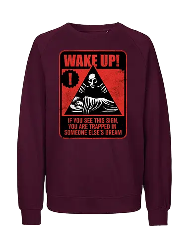 Horror Signs Dream Creatures - scary, cool, shadow creature, shadow figure, smile, awesome, horror, horror stories, creepy, horror movies, books, spooky season, Halloween, creepypastas, demon, spirit, shadow person, dead, ghost, dream, dreaming, dreamwalker, dream land, dark, Darkness - Fairtrade Sweatshirt