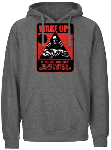 Horror Signs Dream Creatures - scary, cool, shadow creature, shadow figure, smile, awesome, horror, horror stories, creepy, horror movies, books, spooky season, Halloween, creepypastas, demon, spirit, shadow person, dead, ghost, dream, dreaming, dreamwalker, dream land, dark, Darkness - Fairtrade Hoodie