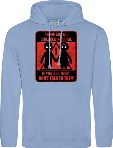 Horror Signs Shadow Children - scary, cool, awesome, horror, horror stories, creepy, horror movies, books, spooky season, Halloween, creepypastas, shadow creature, shadow figure, smile, demon, spirit, shadow person, dead, ghost, children, sign - Standard Hoodie