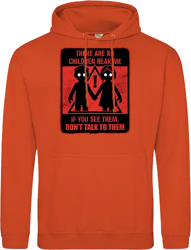 Horror Signs Shadow Children - scary, cool, awesome, horror, horror stories, creepy, horror movies, books, spooky season, Halloween, creepypastas, shadow creature, shadow figure, smile, demon, spirit, shadow person, dead, ghost, children, sign - Standard Hoodie