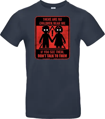 Horror Signs Shadow Children - scary, cool, awesome, horror, horror stories, creepy, horror movies, books, spooky season, Halloween, creepypastas, shadow creature, shadow figure, smile, demon, spirit, shadow person, dead, ghost, children, sign - Standard T-Shirt