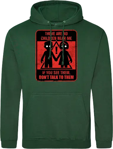 Horror Signs Shadow Children - scary, cool, awesome, horror, horror stories, creepy, horror movies, books, spooky season, Halloween, creepypastas, shadow creature, shadow figure, smile, demon, spirit, shadow person, dead, ghost, children, sign - Standard Hoodie