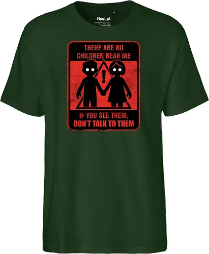 Horror Signs Shadow Children - scary, cool, awesome, horror, horror stories, creepy, horror movies, books, spooky season, Halloween, creepypastas, shadow creature, shadow figure, smile, demon, spirit, shadow person, dead, ghost, children, sign - Fairtrade T-Shirt