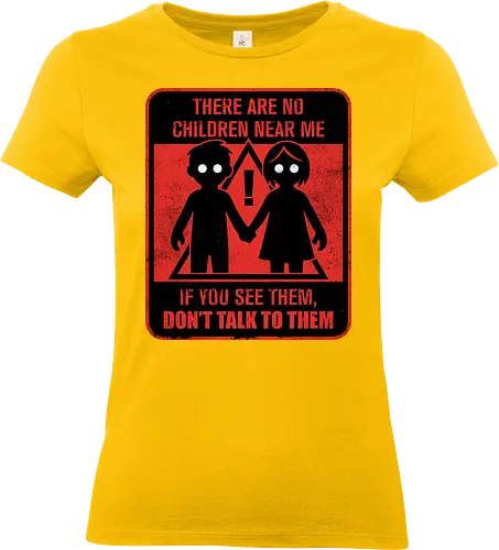 Horror Signs Shadow Children - scary, cool, awesome, horror, horror stories, creepy, horror movies, books, spooky season, Halloween, creepypastas, shadow creature, shadow figure, smile, demon, spirit, shadow person, dead, ghost, children, sign - Standard T-Shirt (Women)