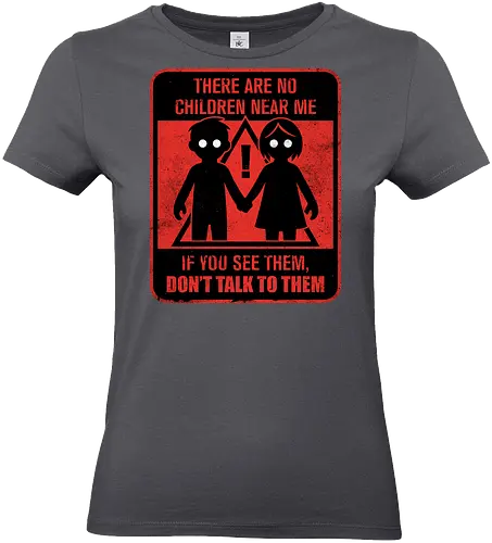 Horror Signs Shadow Children - scary, cool, awesome, horror, horror stories, creepy, horror movies, books, spooky season, Halloween, creepypastas, shadow creature, shadow figure, smile, demon, spirit, shadow person, dead, ghost, children, sign - Standard T-Shirt (Women)