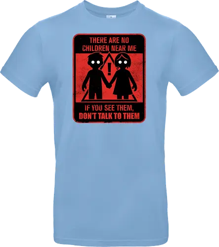 Horror Signs Shadow Children - scary, cool, awesome, horror, horror stories, creepy, horror movies, books, spooky season, Halloween, creepypastas, shadow creature, shadow figure, smile, demon, spirit, shadow person, dead, ghost, children, sign - Standard T-Shirt