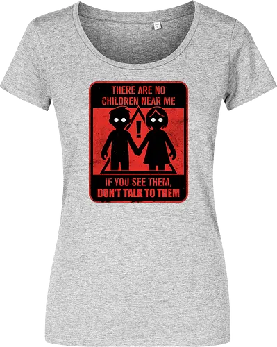 Horror Signs Shadow Children - scary, cool, awesome, horror, horror stories, creepy, horror movies, books, spooky season, Halloween, creepypastas, shadow creature, shadow figure, smile, demon, spirit, shadow person, dead, ghost, children, sign - Women T-Shirt