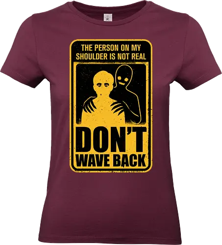 Horror Signs Shadow Creatures - scary, cool, awesome, horror, horror stories, creepy, horror movies, books, spooky season, Halloween, creepypastas, shadow creature, shadow figure, smile, demon, spirit, shadow person, dead, ghost, wave, sign - Standard T-Shirt (Women)