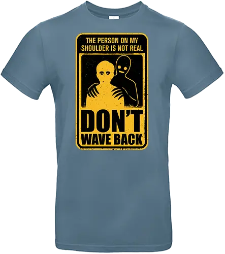 Horror Signs Shadow Creatures - scary, cool, awesome, horror, horror stories, creepy, horror movies, books, spooky season, Halloween, creepypastas, shadow creature, shadow figure, smile, demon, spirit, shadow person, dead, ghost, wave, sign - Standard T-Shirt