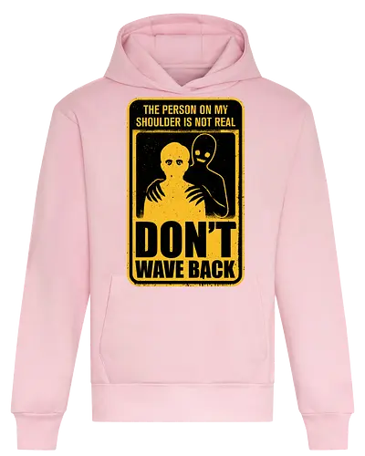 Horror Signs Shadow Creatures - scary, cool, awesome, horror, horror stories, creepy, horror movies, books, spooky season, Halloween, creepypastas, shadow creature, shadow figure, smile, demon, spirit, shadow person, dead, ghost, wave, sign - Heavyweight Hoodie