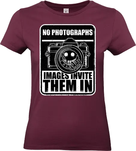 Horror Signs Shadow Photography - scary, cool, awesome, horror, sign, horror stories, creepy, horror movies, books, spooky season, Halloween, creepypastas, shadow creature, shadow figure, smile, demon, spirit, shadow person, dead, ghost, photo, photography - Standard T-Shirt (Women)