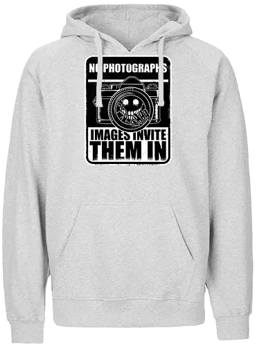 Horror Signs Shadow Photography - scary, cool, awesome, horror, sign, horror stories, creepy, horror movies, books, spooky season, Halloween, creepypastas, shadow creature, shadow figure, smile, demon, spirit, shadow person, dead, ghost, photo, photography - Fairtrade Hoodie