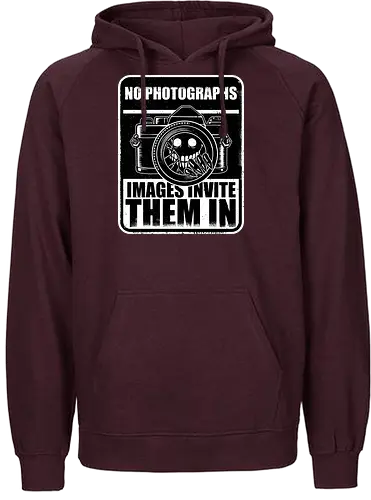 Horror Signs Shadow Photography - scary, cool, awesome, horror, sign, horror stories, creepy, horror movies, books, spooky season, Halloween, creepypastas, shadow creature, shadow figure, smile, demon, spirit, shadow person, dead, ghost, photo, photography - Fairtrade Hoodie
