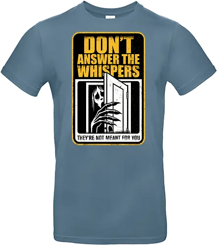 Horror Signs Whisper Darkness - spirit, shadow person, dead, ghost, sign, whisper, whispers, whispering, scary, cool, awesome, horror, horror stories, creepy, horror movies, books, spooky season, Halloween, creepypastas, shadow creature, shadow figure, smile, demon - Standard T-Shirt
