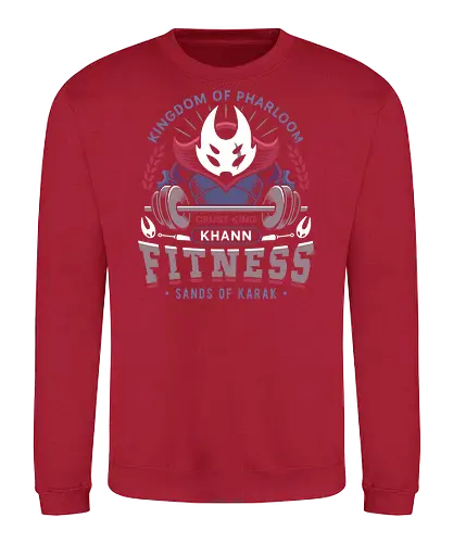 Pharloom Fitness Emblem - Bug Knight, silksong, hallownest, the knight, hollow, hornet, indie game, shade, gamer, gaming, video game, fitness, pale king, grub, sherma - Sweatshirt