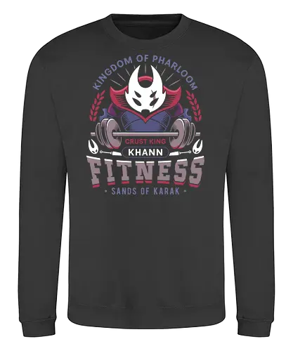 Pharloom Fitness Emblem - Bug Knight, silksong, hallownest, the knight, hollow, hornet, indie game, shade, gamer, gaming, video game, fitness, pale king, grub, sherma - Sweatshirt