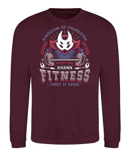 Pharloom Fitness Emblem - Bug Knight, silksong, hallownest, the knight, hollow, hornet, indie game, shade, gamer, gaming, video game, fitness, pale king, grub, sherma - Sweatshirt