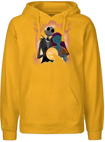 Pumpkin Patch Lovers - Jack, Sally, Nightmare, Jack Skellington - Fairtrade Hoodie