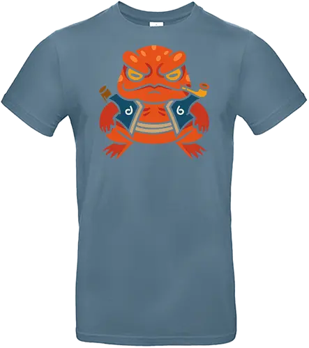  Grumpy Toad Master - Toad, frog, Japanese folklore, grumpy toad, fantasy art, Japanese art, samurai, ninja, ronin, art print, t-shirt design, whimsical, funny, cool art, mystical creature, frog lover, pipe smoker, traditional style - Standard T-Shirt