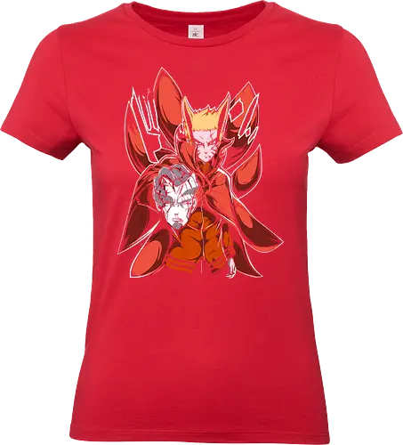 Baryon Mode - Shinobi, Baryon Mode, Naruto Shippuden, Boruto, anime, manga, art print, t-shirt design, fan art, Kurama, Nine-Tails, Sage of Six Paths, Otsutsuki, geek art, final form, dramatic, cool, anime fan gift - Standard T-Shirt (Women)