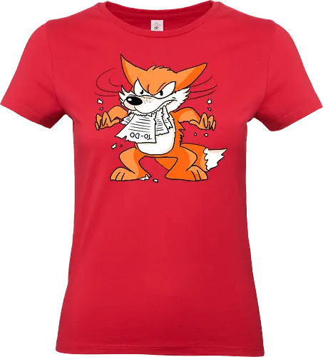 Rage Fox - Fuchs, Rage, To-Do-Liste, Wut - Standard T-Shirt (Women)