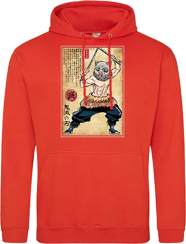 Beast breathing woodblock