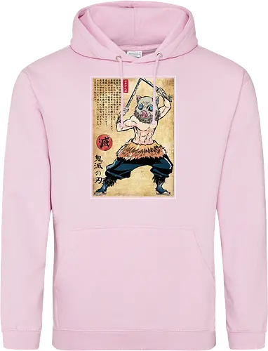 Beast breathing woodblock