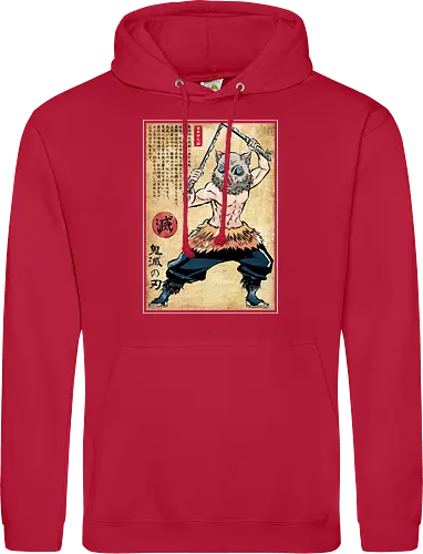 Beast breathing woodblock