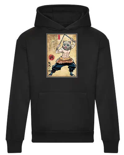 Beast breathing woodblock