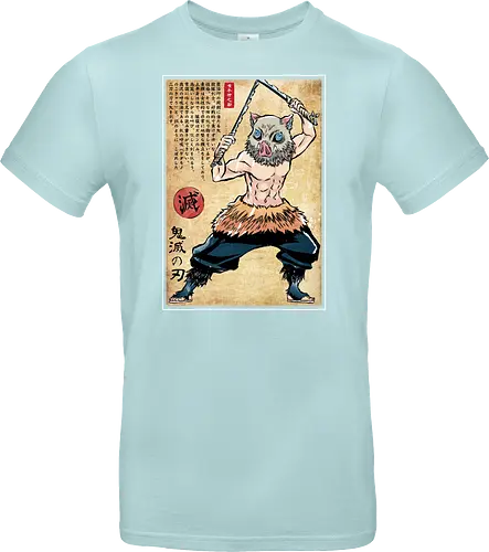 Beast breathing woodblock