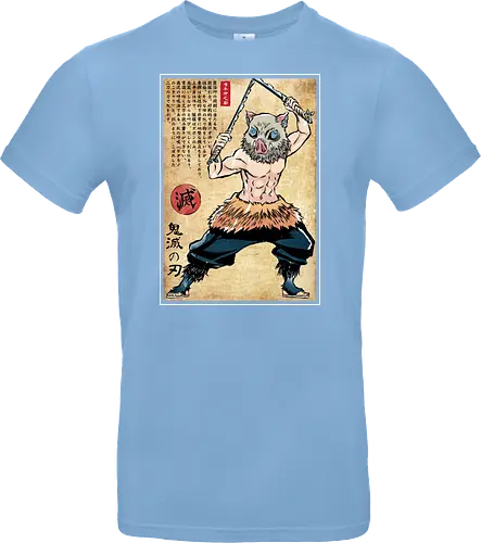 Beast breathing woodblock