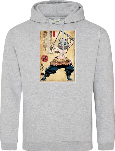 Beast breathing woodblock