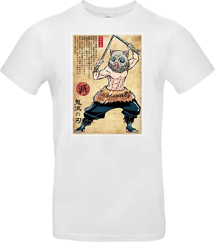 Beast breathing woodblock