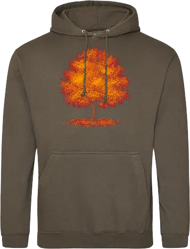 Impressionist autumn - nature, tree, leaves, forest, orange, seasons, autumn, halloween - Standard Hoodie